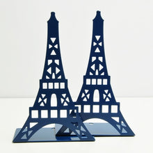 Load image into Gallery viewer, 2pcs/Pair Korean Large Fashion Bookshelf Metal Bookend Eiffel Tower Desk Holder Stand For Books Organizer,White Black Red Blue