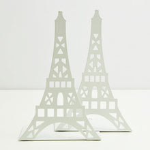 Load image into Gallery viewer, 2pcs/Pair Korean Large Fashion Bookshelf Metal Bookend Eiffel Tower Desk Holder Stand For Books Organizer,White Black Red Blue