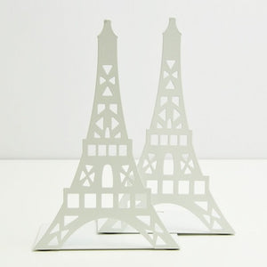 2pcs/Pair Korean Large Fashion Bookshelf Metal Bookend Eiffel Tower Desk Holder Stand For Books Organizer,White Black Red Blue