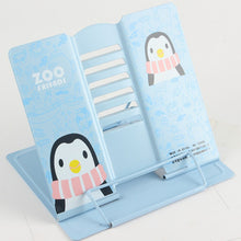 Load image into Gallery viewer, Creative tower  penguin Desk Organizer DIY Office Rack Desktop File Holder CD Magazine Book Bookshelf Children reading bookshelf