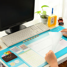 Load image into Gallery viewer, Kawaii Large PVC waterproof Desk pad Multi-function desktop organizer stationery holder mouse pad  writing pad office supplies