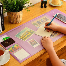 Load image into Gallery viewer, Kawaii Large PVC waterproof Desk pad Multi-function desktop organizer stationery holder mouse pad  writing pad office supplies