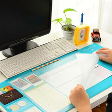 Load image into Gallery viewer, Kawaii Large PVC waterproof Desk pad Multi-function desktop organizer stationery holder mouse pad  writing pad office supplies
