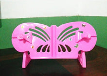 Load image into Gallery viewer, Creative butterfly shapeDesk Organizer DIY Office Rack Desktop File Holder CD Magazine Book Bookshelf Children reading bookshelf